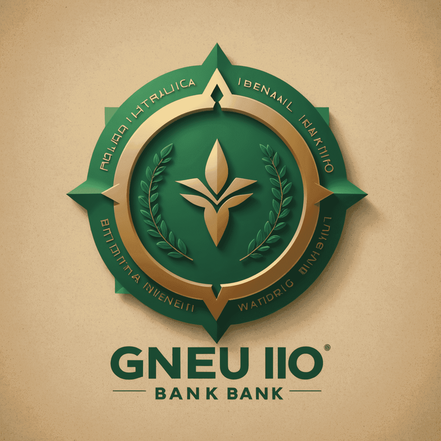 gneu-io bank logo featuring a stylized Nigerian naira symbol integrated with modern banking elements