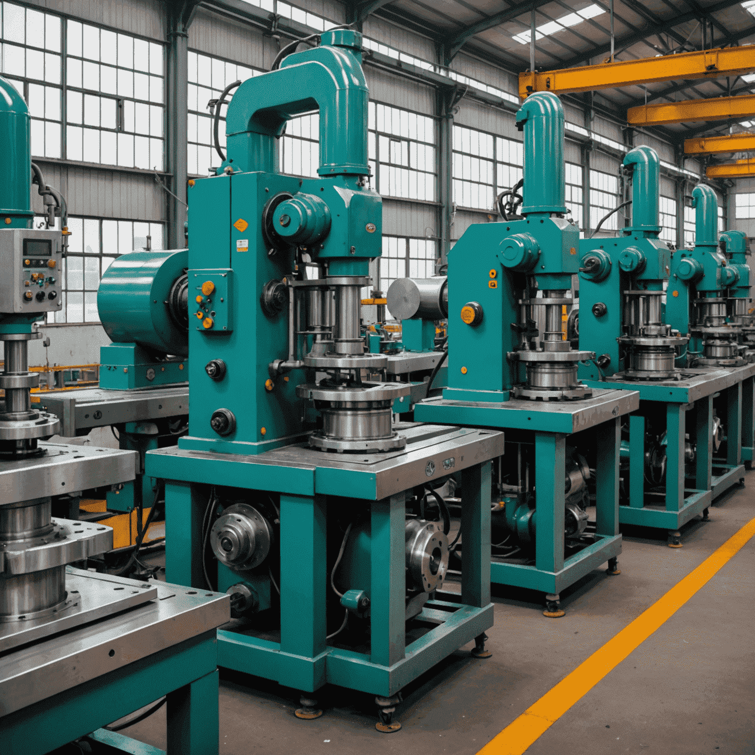 Modern manufacturing equipment in a Nigerian factory